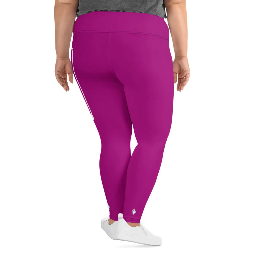 Women's Plus Size Yoga Pants Workout Leggings For Jiu Jitsu 014 - Fresh Eggplant