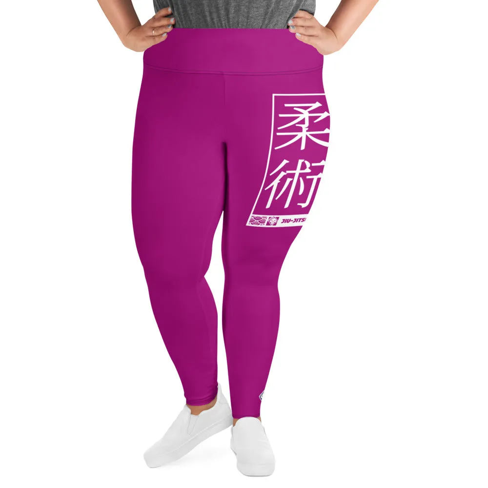 Women's Plus Size Yoga Pants Workout Leggings For Jiu Jitsu 014 - Fresh Eggplant