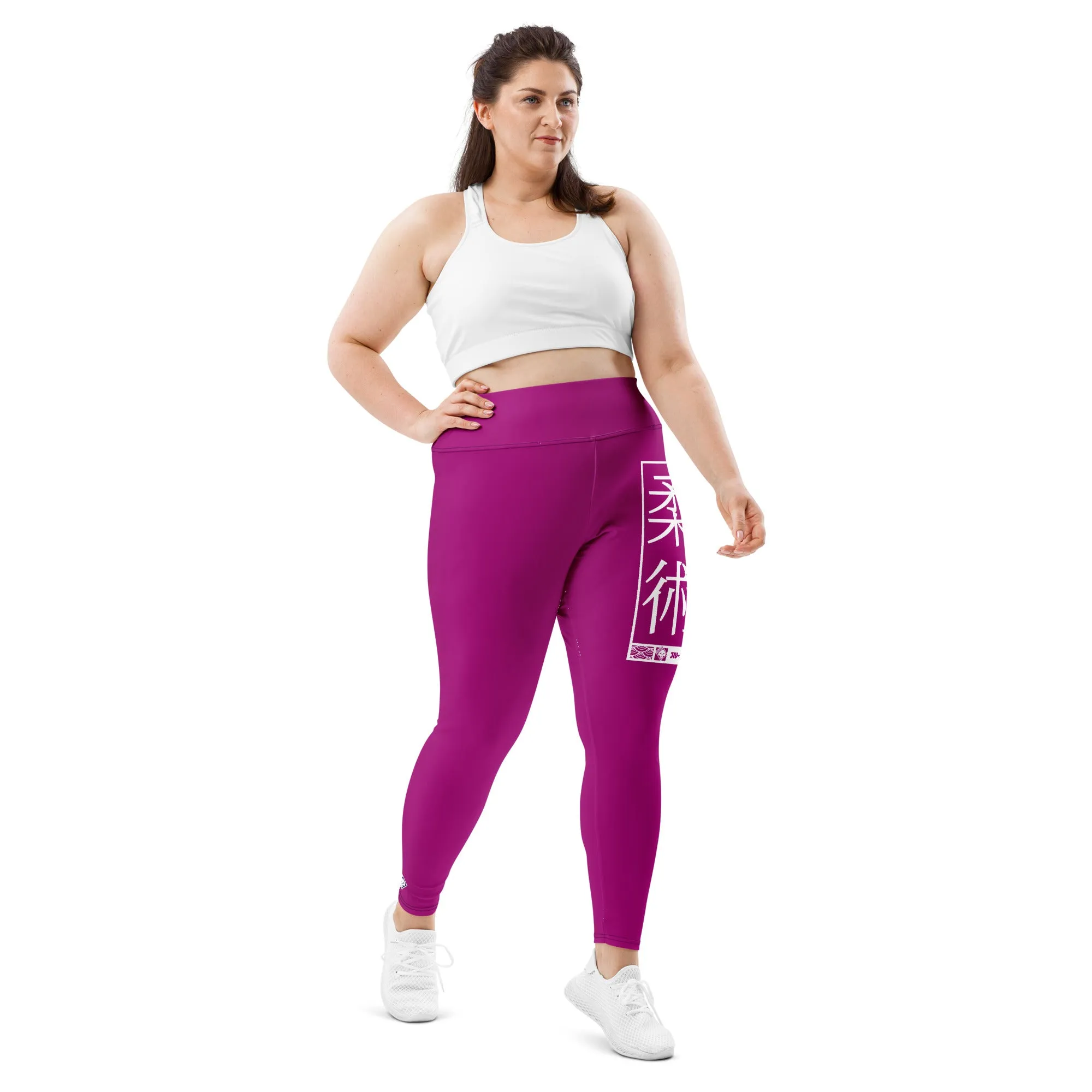 Women's Plus Size Yoga Pants Workout Leggings For Jiu Jitsu 014 - Fresh Eggplant