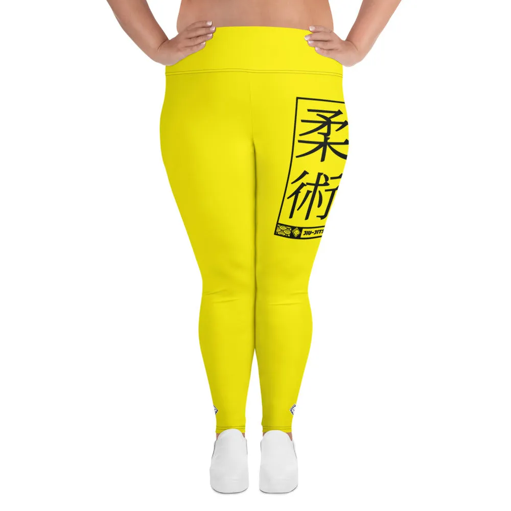 Women's Plus Size Yoga Pants Workout Leggings For Jiu Jitsu 017 - Golden Sun