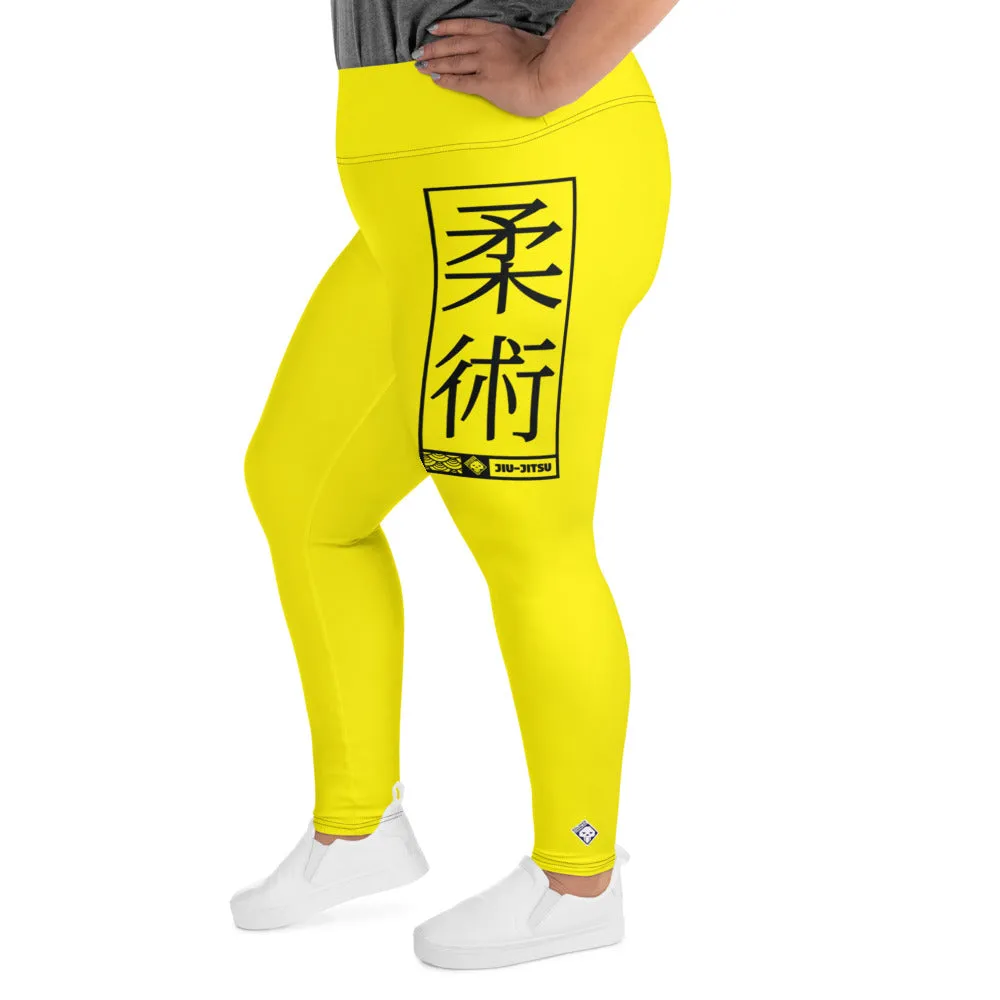 Women's Plus Size Yoga Pants Workout Leggings For Jiu Jitsu 017 - Golden Sun