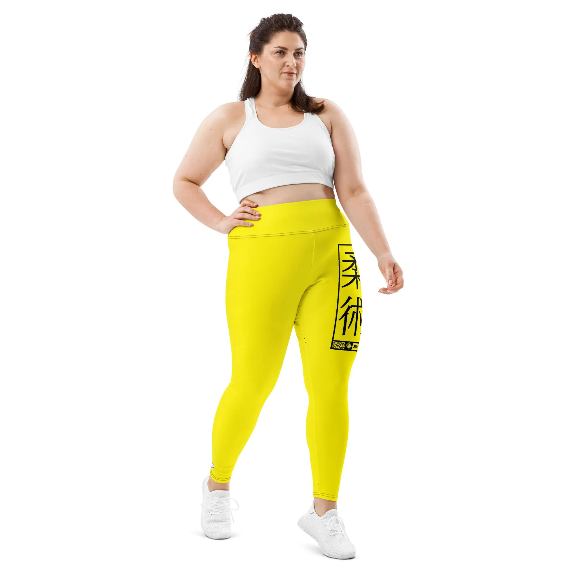 Women's Plus Size Yoga Pants Workout Leggings For Jiu Jitsu 017 - Golden Sun