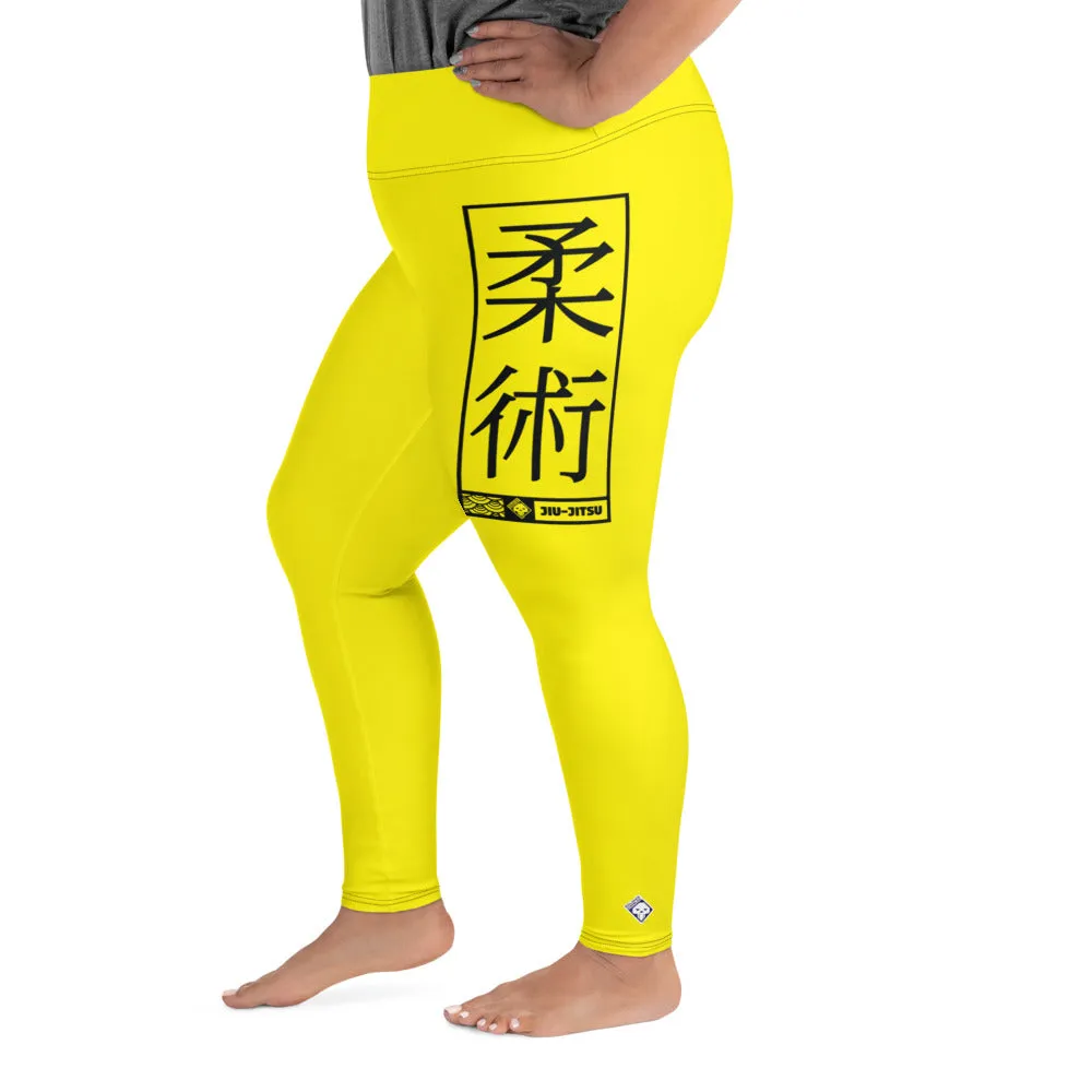 Women's Plus Size Yoga Pants Workout Leggings For Jiu Jitsu 017 - Golden Sun