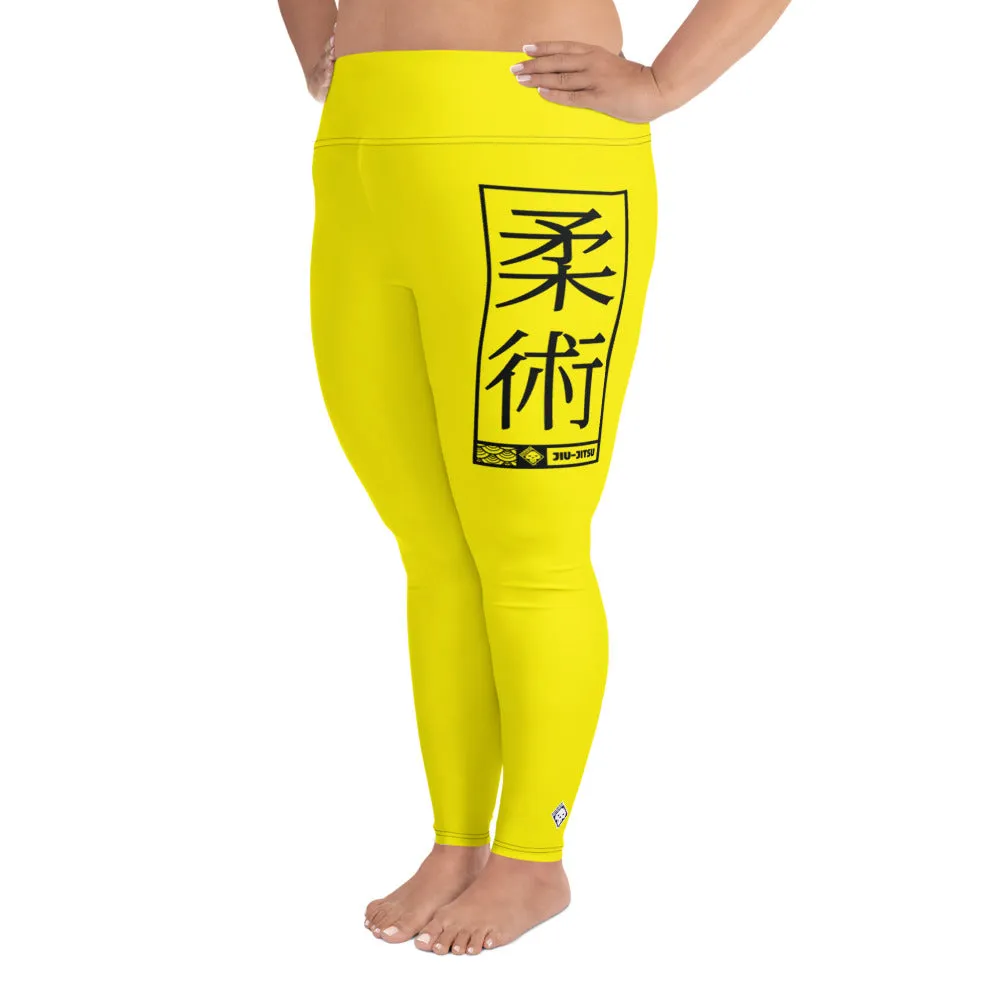 Women's Plus Size Yoga Pants Workout Leggings For Jiu Jitsu 017 - Golden Sun