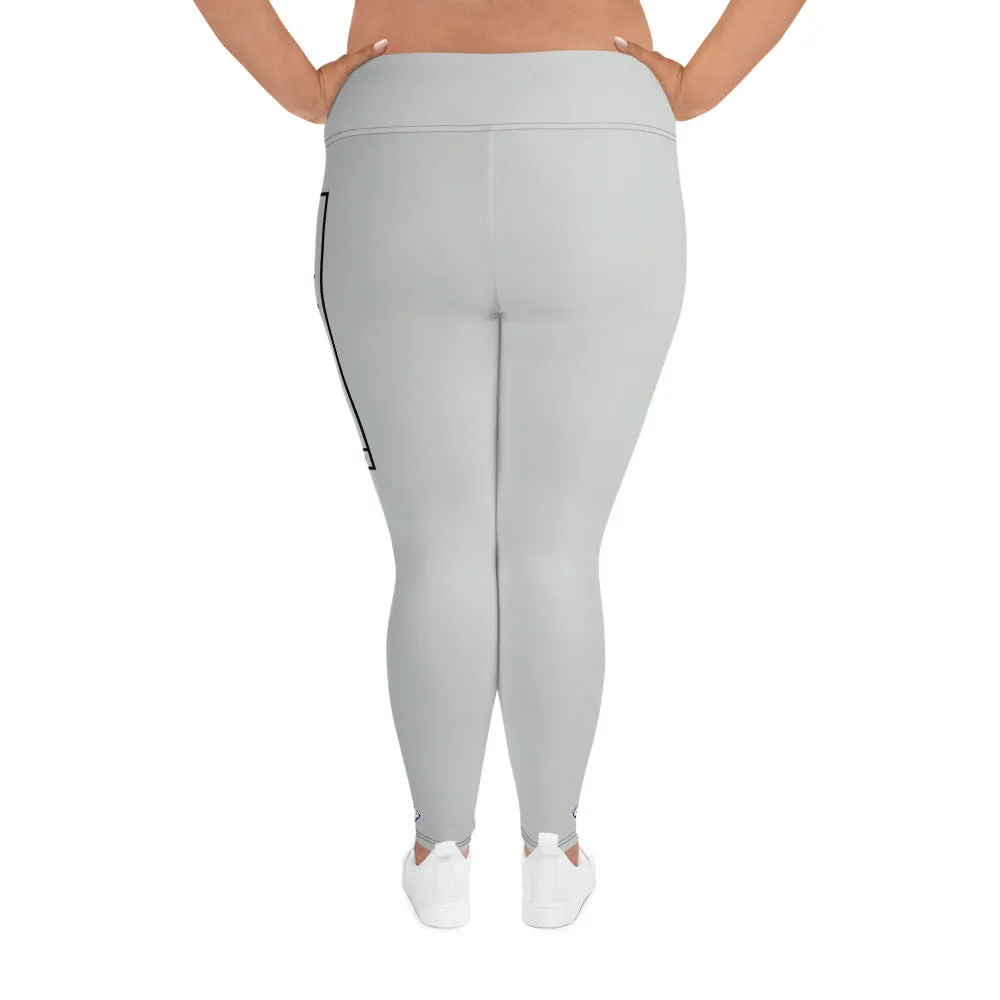 Women's Plus Size Yoga Pants Workout Leggings For Jiu Jitsu 018 - Smoke