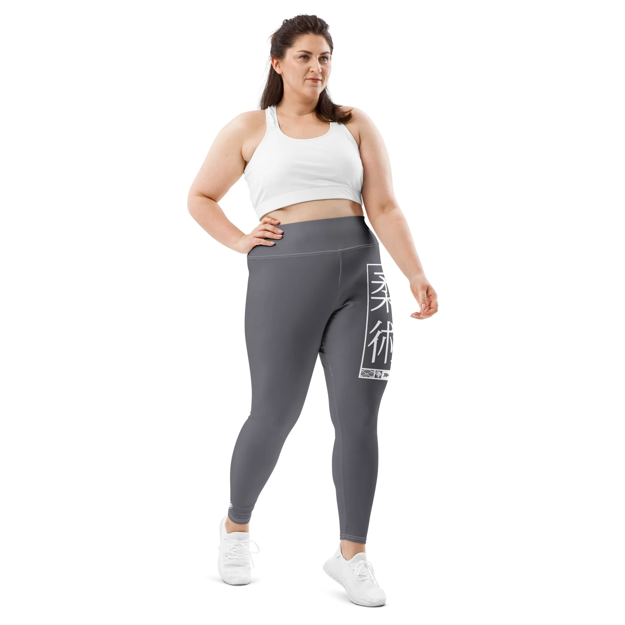 Women's Plus Size Yoga Pants Workout Leggings For Jiu Jitsu 019 - Charcoal