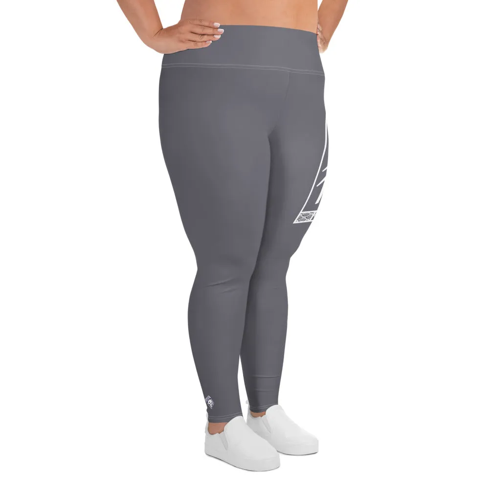 Women's Plus Size Yoga Pants Workout Leggings For Jiu Jitsu 019 - Charcoal