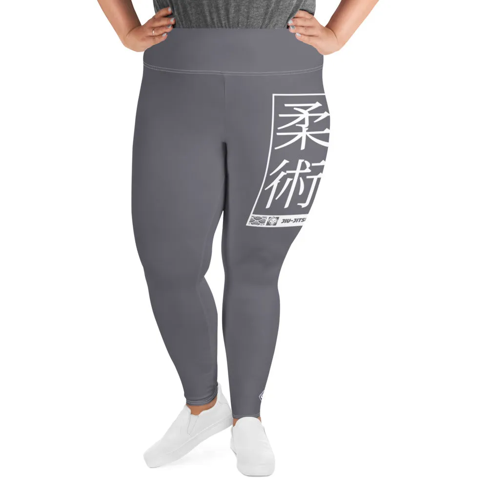 Women's Plus Size Yoga Pants Workout Leggings For Jiu Jitsu 019 - Charcoal