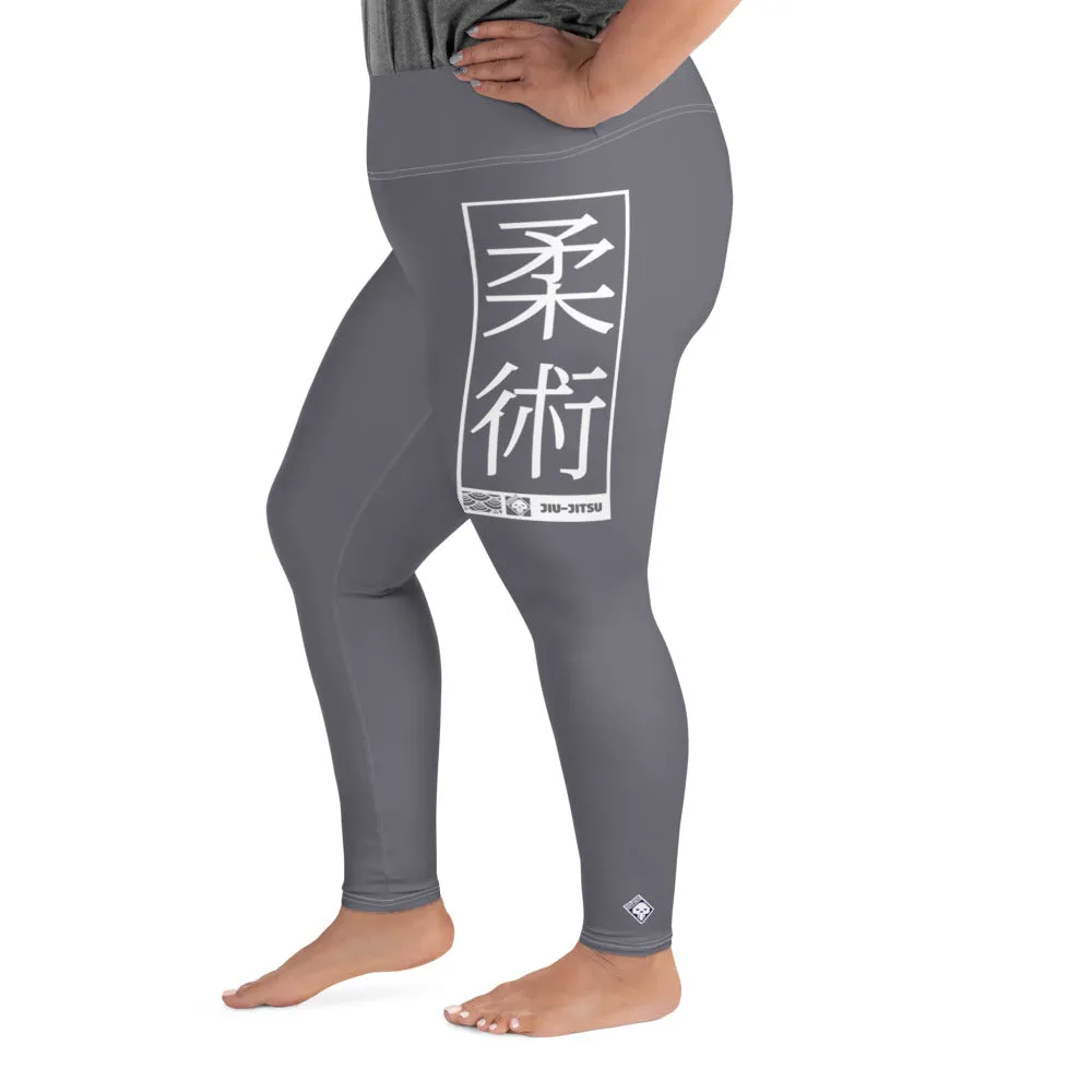 Women's Plus Size Yoga Pants Workout Leggings For Jiu Jitsu 019 - Charcoal