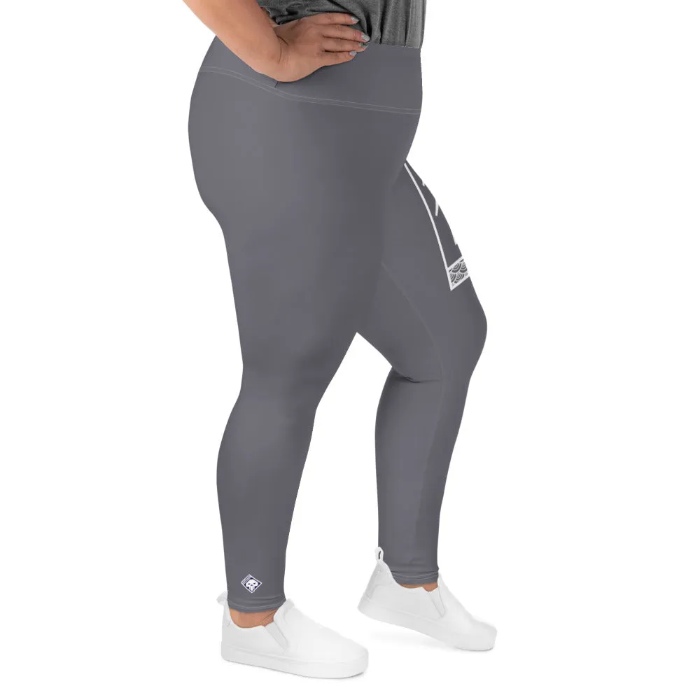 Women's Plus Size Yoga Pants Workout Leggings For Jiu Jitsu 019 - Charcoal